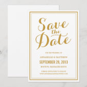 Kalligrafie Save-the-Date-Ankündigung Save The Date (Vorne/Hinten)