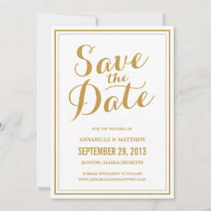 Kalligrafie Save-the-Date-Ankündigung Save The Date