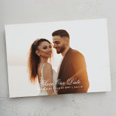 Kalligrafie Save the Date Foto