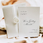 Kalligrafie Save the Date Hochzeitsankündigung Einladung