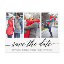 Kalligrafie Save the Date Verlobung 3 Foto