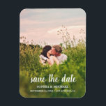 Kalligrafie Save the Date Wedding Foto Magnet<br><div class="desc">Kalligrafie Save the Date Wedding Foto Magnet</div>