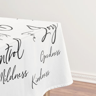 Kalligrafie Schrift Frucht des Geistes Tischdecke