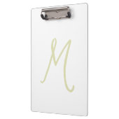 Kalligrafie-Schrift-Monogramm-Initial modern Klemmbrett (Links)