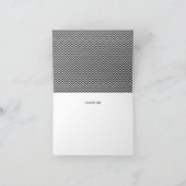 Kalligrafie-Schriftfoto-Hochzeits-Dankeschön-Karte Dankeskarte (Innenseite)