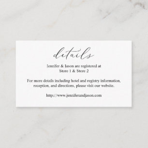 Kalligrafie Schwarz/Weiß Details SM Begleitkarte