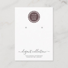 Kalligrafie Schwarz-weiß Ihr Logo-Ohrensichtgerät Visitenkarte