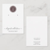 Kalligrafie Schwarz-weiß Ihr Logo-Ohrensichtgerät Visitenkarte (Vorne/Hinten)