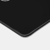 Kalligrafie Schwarz-weiß Schlicht kreativ Moderner Schreibtischunterlage (Ecke)