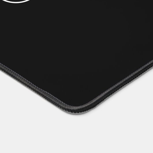 Kalligrafie Schwarz-weiß Schlicht kreativ Moderner Schreibtischunterlage (Ecke)