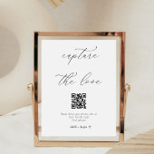 Kalligrafie Script Capture Die Liebe QR-Code Sockelschild