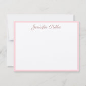 Kalligrafie Script Chic Vorlage Real Kraft Papier (Vorderseite)