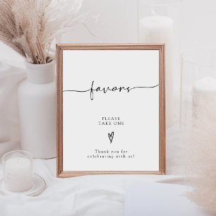 Kalligrafie-Script-Gastgeschenke Hochzeiten Bitte Sockelschild