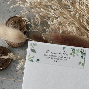 Kalligrafie Script Green Foliage Return