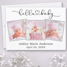 Kalligrafie Script Heart 3 Foto Hello Baby