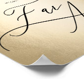 Kalligrafie-Script-Himmel ist weit weg von Hochzei Poster (Ecke)