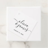 Kalligrafie-Script-Hochzeit Geschenkanhänger (Beispiel)