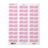 Kalligrafie Script Moderne rosa Rose Template Chic (Vorne)