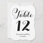 Kalligrafie-Script-Monogramm-Hochzeitsskripte-Tisc Einladung (Rückseite)