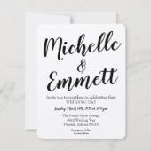 Kalligrafie Script Rustic Kraft Elegant Wedding Einladung (Vorderseite)