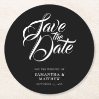 Kalligrafie Script Save the Date Einladung