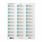 Kalligrafie Script Seaside Beach Waves Modern (Vorne)