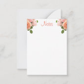 Kalligrafie Script Watercolor-Rose Vorlage Chic (Vorderseite)