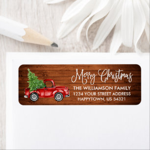 Kalligrafie Script Wood Vintag Truck Weihnachten