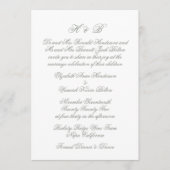 Kalligrafie-Seite Grün & Weiß-Feierliche Hochzeit Einladung (Vorderseite)