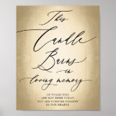 Kalligrafie-Skript für das Zeichen der liebenden E Poster (Vorne)