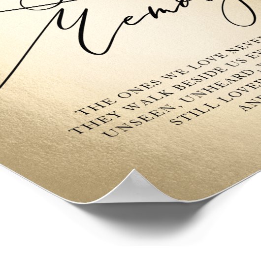 Kalligrafie-Skript für das Zeichen der liebenden E Poster (Ecke)