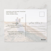 Kalligrafie-Skript Modernes, einfaches Zwei-Foto-E Postkarte (Rückseite)