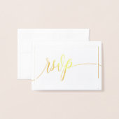 Kalligrafie-Skripte Weiß- und Gold-UAWG Folienkarte (Vorderseite mit Umschlag)