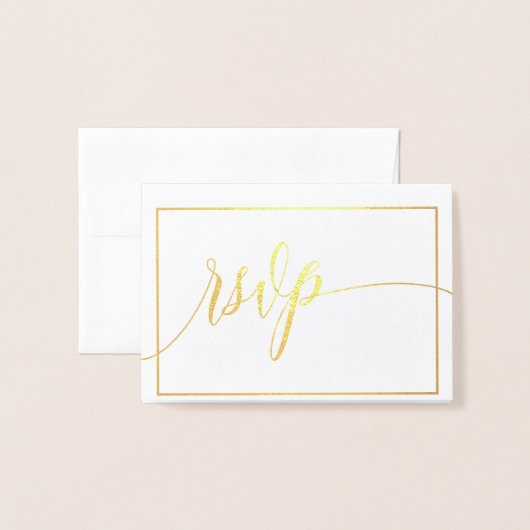 Kalligrafie-Skripte Weiß- und Gold-UAWG Folienkarte (Vorderseite mit Umschlag)