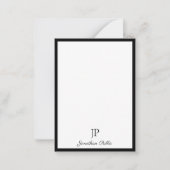 Kalligrafie-Skriptmonogramm einfache Vorlage (Vorderseite)