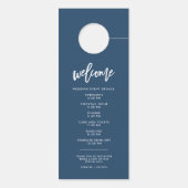 Kalligrafie stört nicht die blaue Hochzeit der Mar Türanhänger (Rückseite)