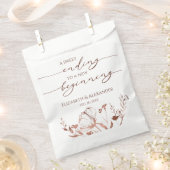 Kalligrafie | Sweet Ending New Begin Wedding Geschenktütchen (Ausgeschnitten)