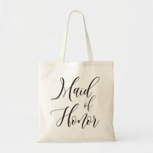 Kalligrafie Trauzeugin, Brautjungfer Tote Bag Tragetasche
