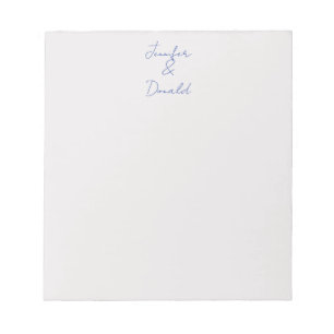 Kalligrafie trendige klassische einfache Personenn Notizblock