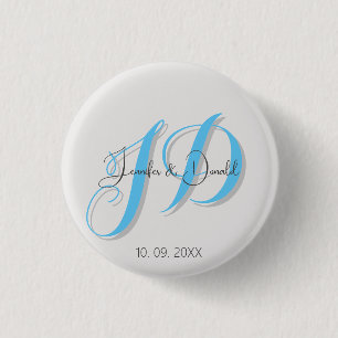 Kalligrafie trendige klassische Schrift Monogramm Button