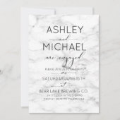 Kalligrafie Typografie-Marmorbändlerin Einladung (Vorderseite)