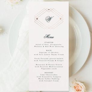 Kalligrafie Typografie Monogram Gold Deko Wedding Menükarte