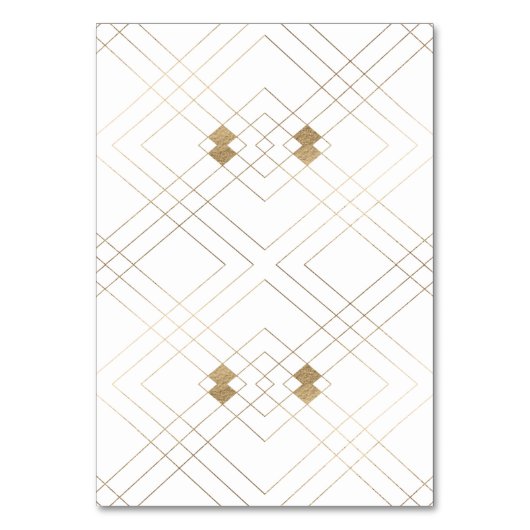 Kalligrafie Typografie Monogram Gold Deko Wedding Tischnummer (Rückseite)