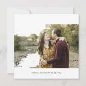 Kalligrafie Typografie Platz 2 Foto Hochzeit Save The Date (Rückseite)