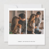 Kalligrafie Typografie Platz 3 Foto Hochzeit Save The Date (Rückseite)