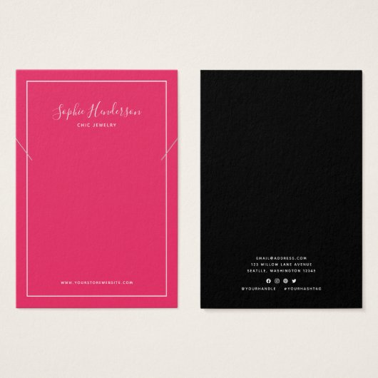 Kalligrafie und benutzerdefinierte Farbenketten-Gr (Vorne & Hinten)