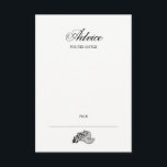 Kalligrafie und Wine Wedding Advice Card Begleitkarte<br><div class="desc">Personalisieren Sie den benutzerdefinierten Text oben. Weitere Koordinationsgegenstände finden Sie in unserer Kollektion "Kalligrafie & Wine Wedding". ***BITTE BEACHTEN SIE: Für Gegenstände mit farbigem Hintergrund können Sie die Farbe nach Ihrem Hochzeitsfarbschema ändern. Klicken Sie einfach auf "Weiter anpassen",  um Änderungen vorzunehmen.</div>