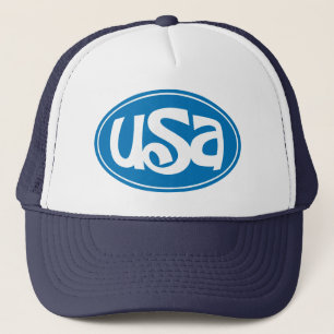 Kalligrafie "USA" Truckerkappe