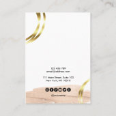 Kalligrafie Visitenkarte (Rückseite)