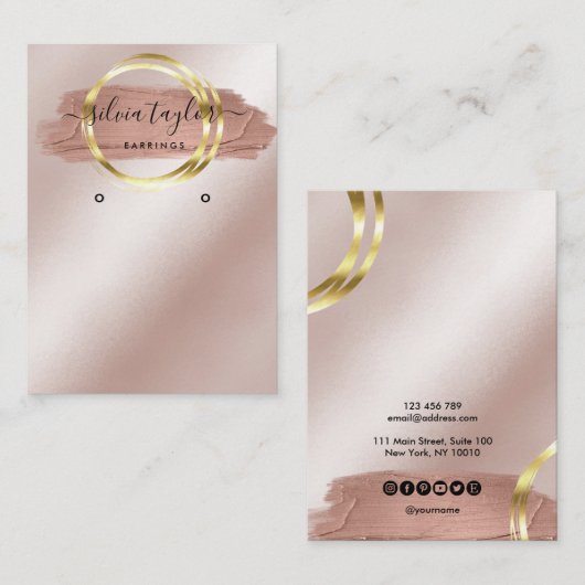 Kalligrafie Visitenkarte (Vorne/Hinten)